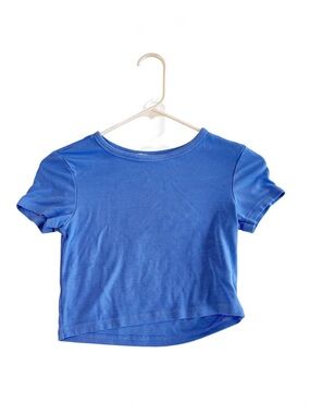 Zara Blue Cropped Tee
